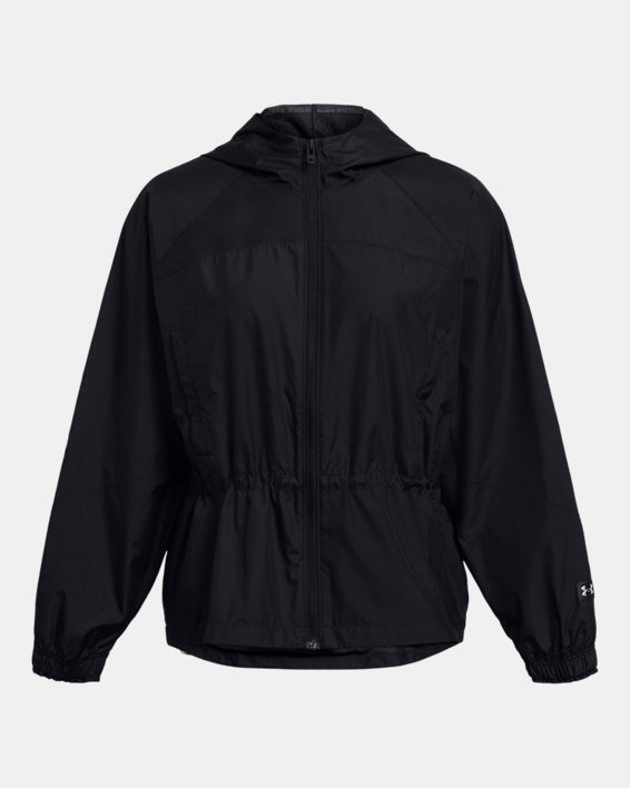 UA Vanish Elite Extragroße Jacke aus Webstoff mit durchgehendem Zip, Black, pdpMainDesktop image number 4